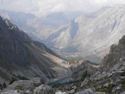 Vista sul lago Visaia, Saretto e la Rocca Provenzale