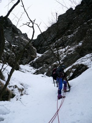 Alla base del tiro chiave della via