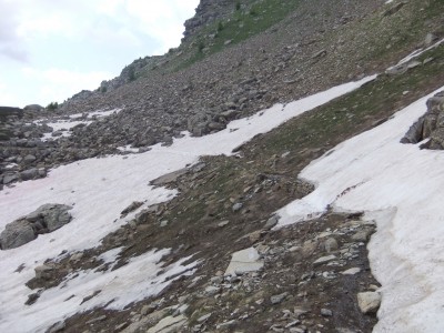 Nevai sulla &quot;strada cannoniera&quot; sotto il Bertrand