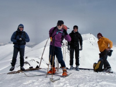 Il gruppo in vetta