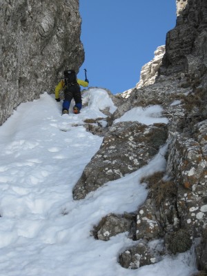 Prima del canalino finale