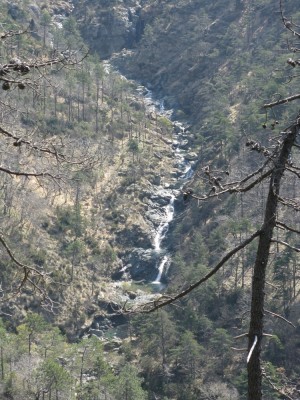 La parte superiore della Valle del rio Martino vista dal sentiero.