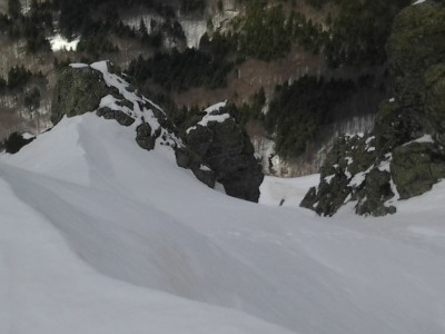 Sulla cresta finale, all'uscita delle difficoltà