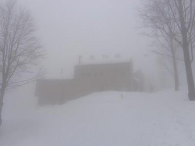 Arrivederci al rifugio.JPG