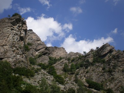 Un pezzo della cresta vista dal sentiero di discesa