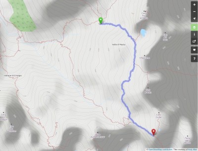 mappa OpenStreetMap Rifugio Remondino - Col de Maute