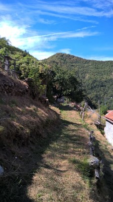 il sentiero all'inizio con vista sul Liprando