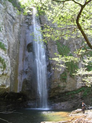 002 - Cascata Val Ferraia vista globale verticale con albero a destra.JPG