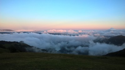 Giochi di nuvole in cima