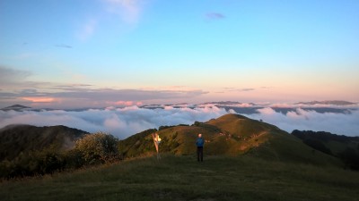 Giochi di nuvole in cima