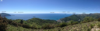 Panorama dalla cima del monte Castelletto