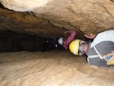 L'accesso alla parte naturale della grotta