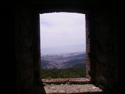 genova da una finestra del forte