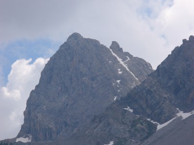 La lingua di neve salita