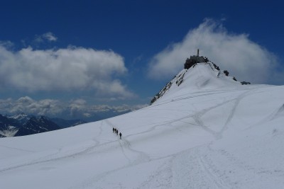 Punta Heilbronner dal ghiacciaio