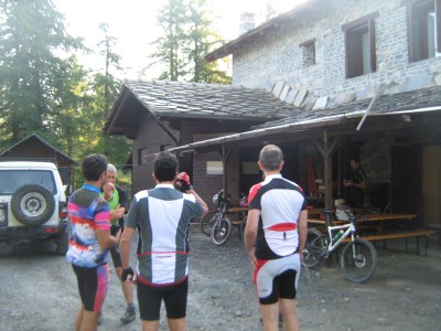 al mattino prima della partenza dal rifugio