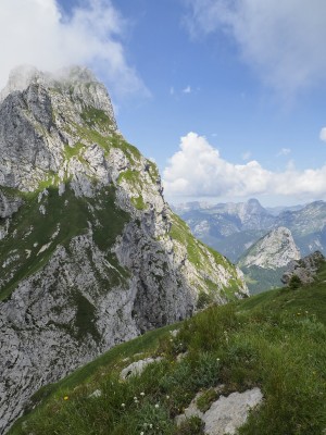 Monte Pleros in uno dei rarissimi momenti in cui l'ho visto