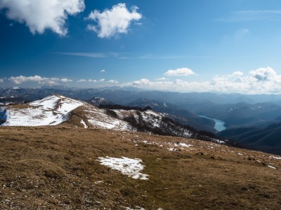 Dalla vetta il Lago del Brugneto