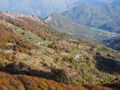 Valdinferno e le sue frazioni dal Colle della Capretta