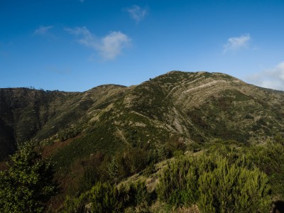 Il Monte Alpe con il crinale percorso, da Cian de Colla