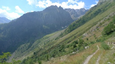 Strada che sale per tornanti