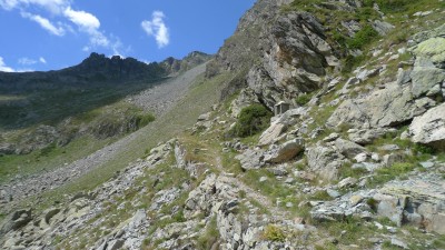 Sentiero alto per il Colle di Panieris