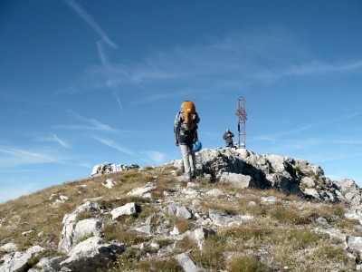 Arrivo sulla somma vetta delle Alpi Liguri