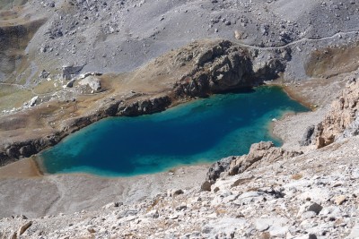 139 - Lago Mediano di Roburent scendendo dallo Scaletta piÃ¹ da lontano.jpg