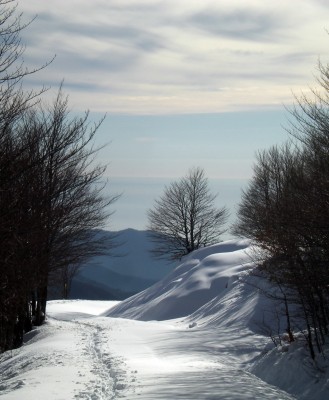 al ritorno panorama verso il mare