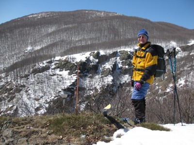 Sopra l'Incisa, sullo sfondo il Monte Nero