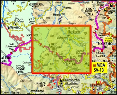 inquadramento della Tavola SV13