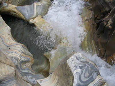 26 - Scivolo Cascata Canyon dell'Alpe visto da sopra-sinistra piÃ¹ da lontano.JPG