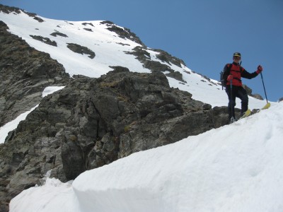 Al Colle di Vens, &quot;sopra&quot; la casermetta, sulla sfondo la cima