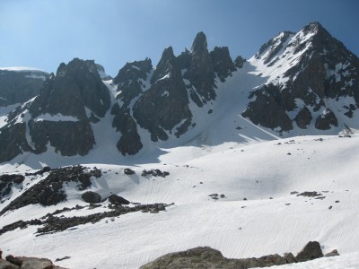 Guglie di Lausa dal vallone superiore