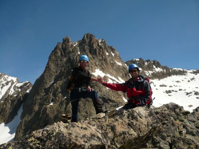 Sulla vetta della Punta Laurenti, con la Nasta sullo sfondo