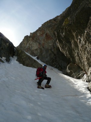 Verso la ripida strettoia mediana