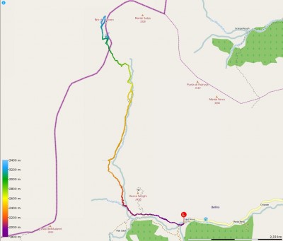 schermate da MyTourbook con cartografia Openstreetmap