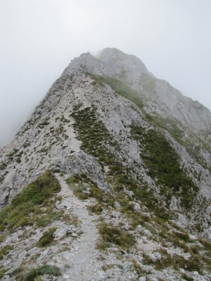 cresta verso il pizzo delle saette