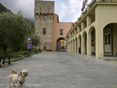 Porte di Zuccarello. Ho colto Tomino con gli occhi chiusi, ma non dormiva d'in piedi eh! :-D