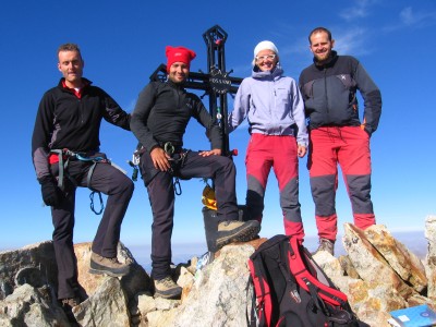 Fabrizio, io, Serena e Stefano sulla Sud