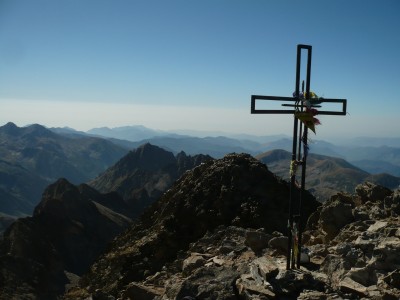 Dalla vetta verso la cima sud