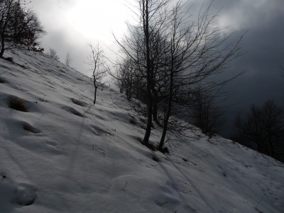 ...nel ritorno, qualcuno apre un ultima volta le nubi per salutarci...