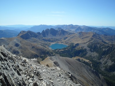 il lac d'allos dalla vetta