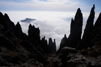 113 - Fungo Guglia Angelina e Ago Teresita sopra mare di nebbia e Monte Coltignone piÃ¹ da vicino.jpg