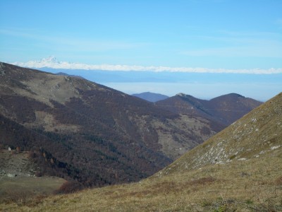 panorama dalla colla bassa verso il monviso