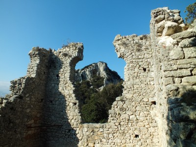 092 - Bric Scimarco attraverso mura Castrum Perticae.JPG