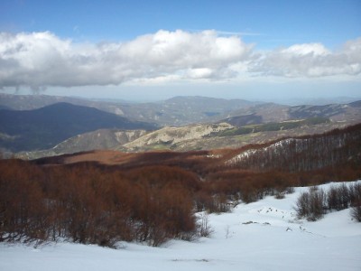 Finalmente un po' di sole, arrivando al rifugio Rio Pascolo