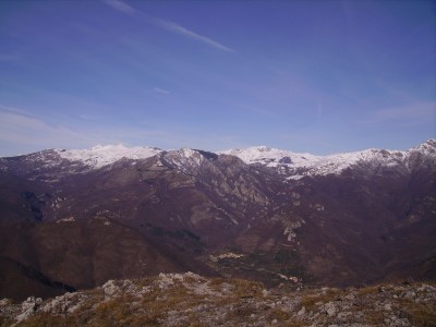 le alpi liguri dalla vetta:pizzo d'ormea ,armetta e antoroto