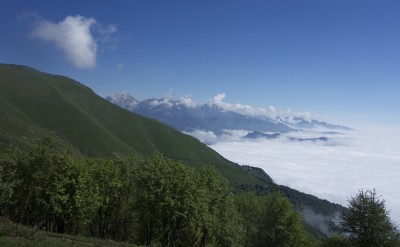 Vista dopo il colle del Garezzo