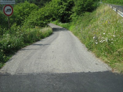 ..inizia la discesa verso la Canellona